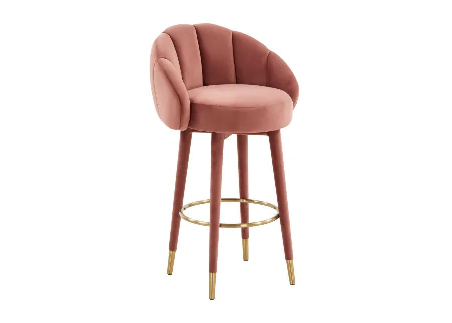 Myla Salmon Swivel Bar Stool