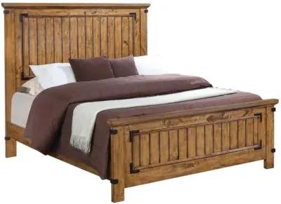 Brenner Eastern King Panel Bed Rustic Honey