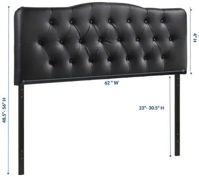 Annabel King Upholstered Vinyl Headboard