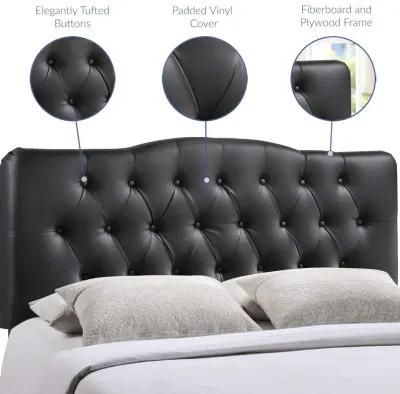 Annabel King Upholstered Vinyl Headboard