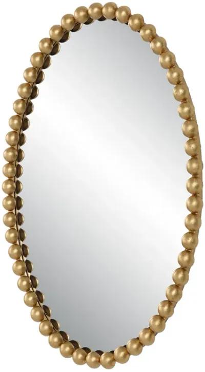 Serna Gold Oval Mirror