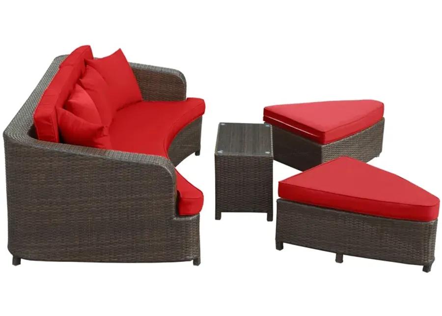 Monterey 4 Piece Outdoor Patio Sofa Set