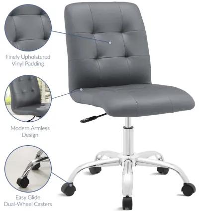 Prim Armless Mid Back Office Chair