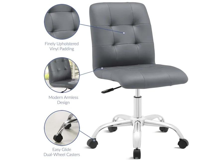 Prim Armless Mid Back Office Chair