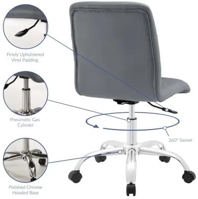 Prim Armless Mid Back Office Chair