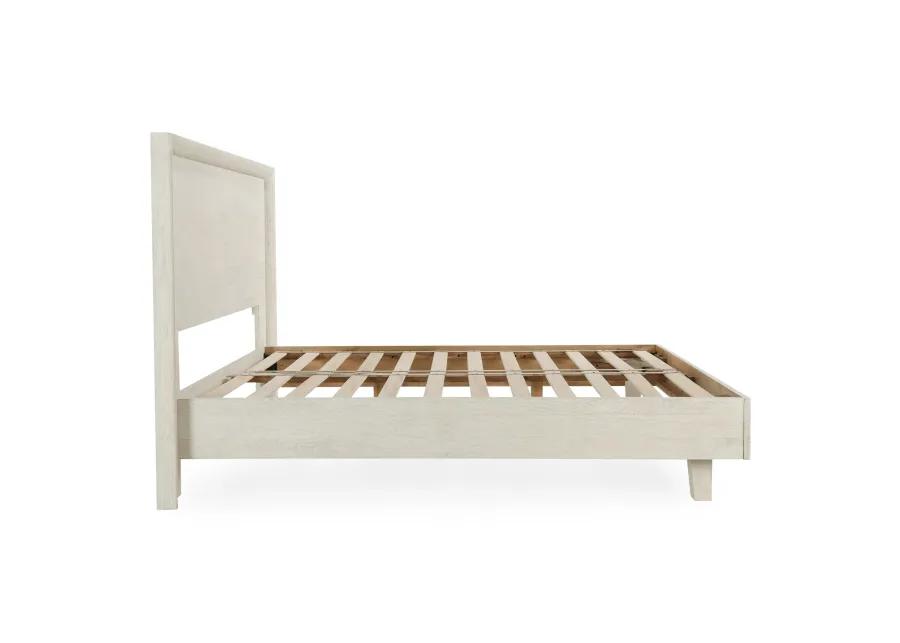 Reece Mango Wood Queen Bed in White