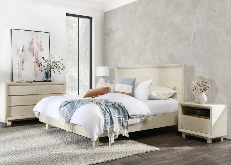 Reece Mango Wood Queen Bed in White