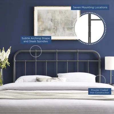 Alessia King Metal Headboard