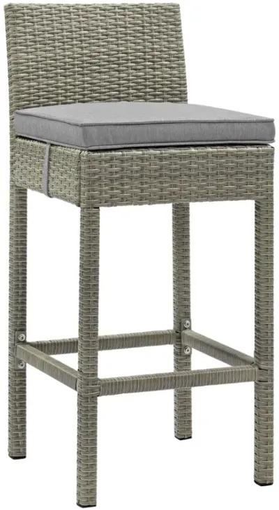 Conduit Bar Stool Outdoor Patio Wicker Rattan Set of 4