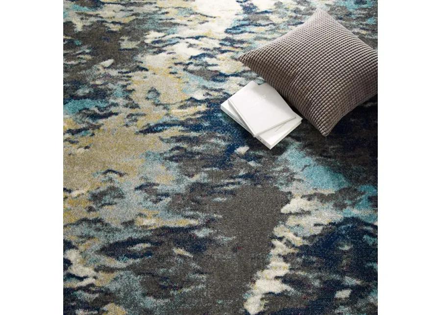 Entourage Foliage Contemporary Modern Abstract 8x10 Area Rug