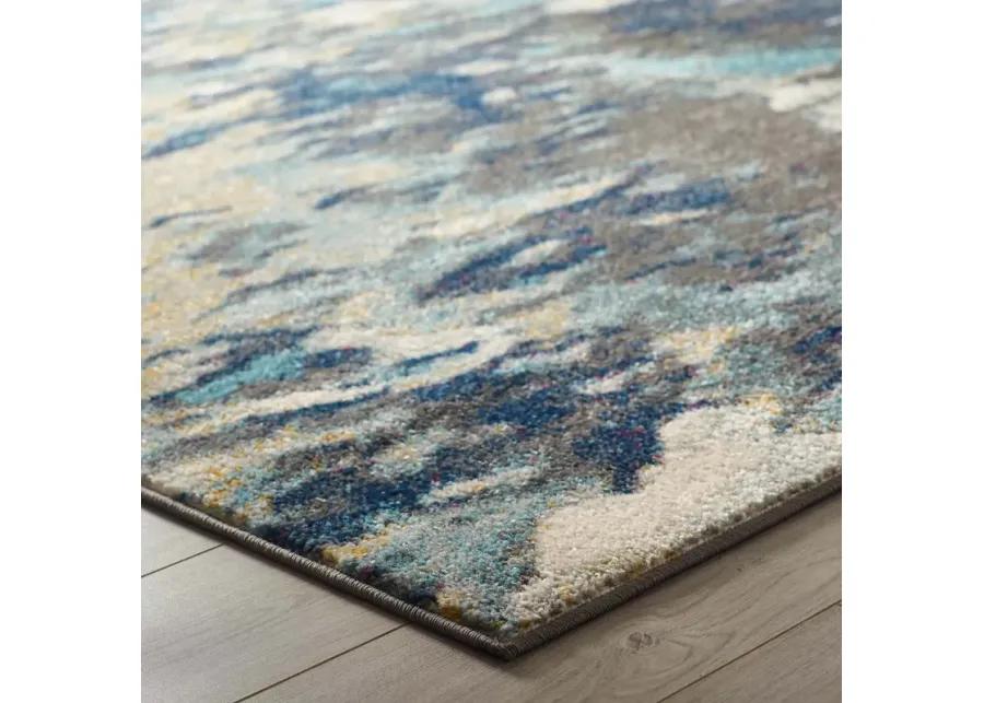 Entourage Foliage Contemporary Modern Abstract 8x10 Area Rug