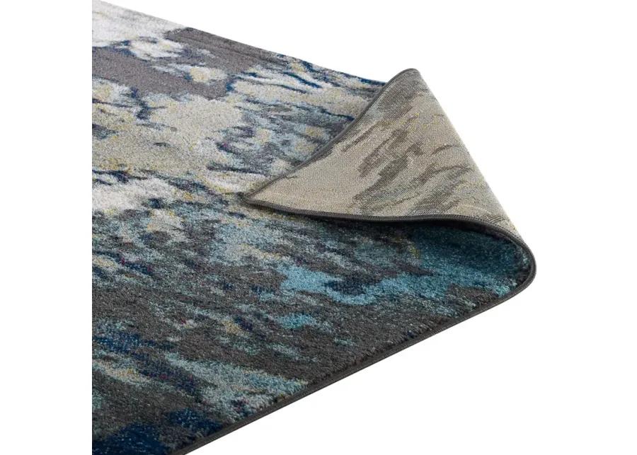 Entourage Foliage Contemporary Modern Abstract 8x10 Area Rug