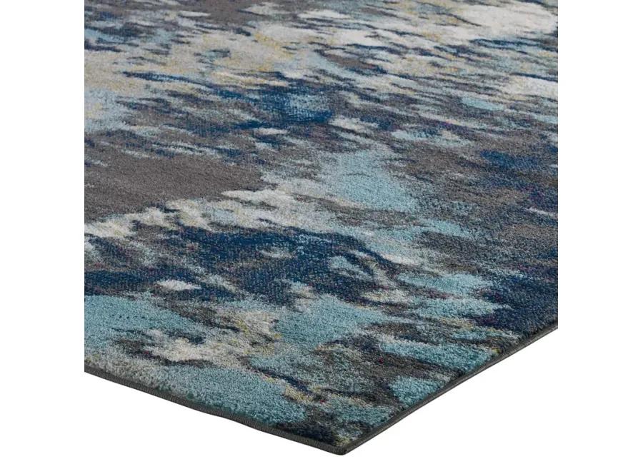 Entourage Foliage Contemporary Modern Abstract 8x10 Area Rug