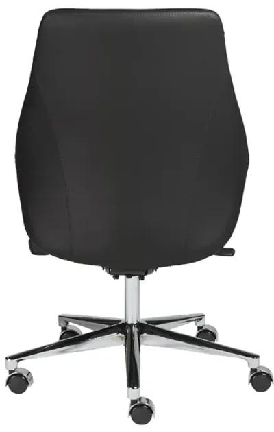 Bergen Low Back Office Chair w/o Armrests in Black with Chromed Aluminum Base