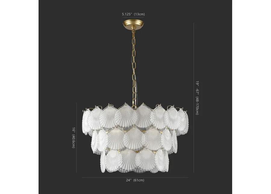 Gutierrez 3 Tier Glass Chandelier