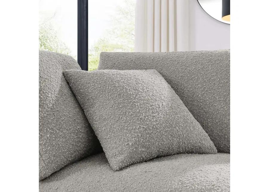 Commix Down Filled Overstuffed Boucle Fabric Corner Chair