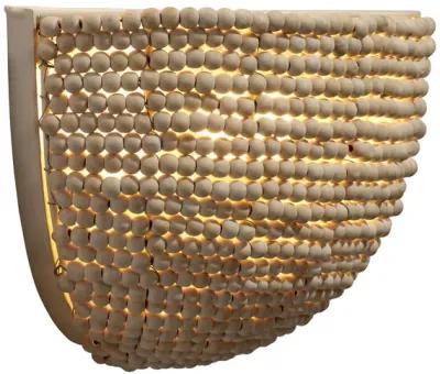 Barnacle Beaded Demi Lune Sconce