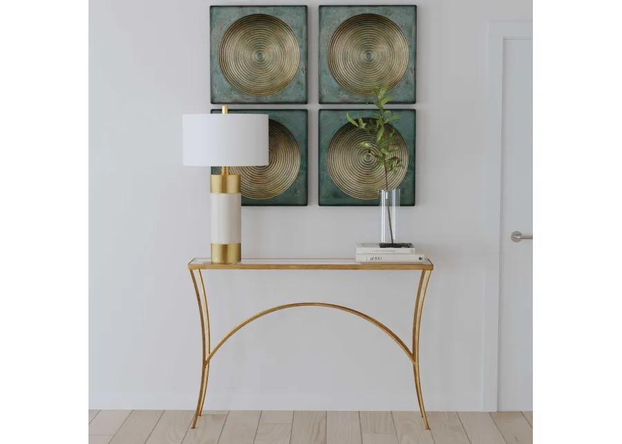 Alayna Gold Console Table