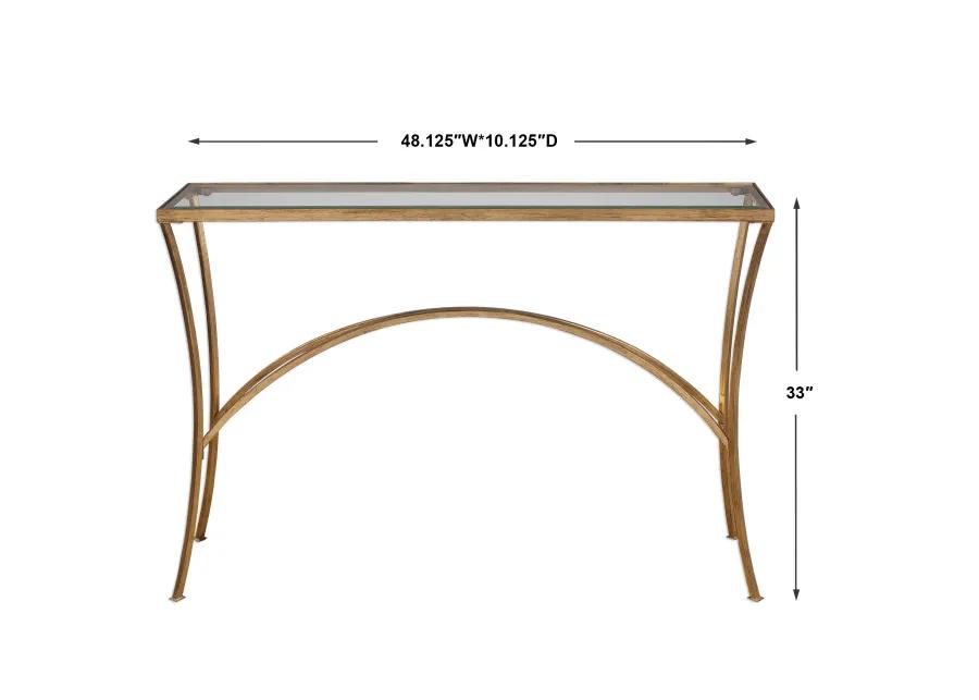 Alayna Gold Console Table