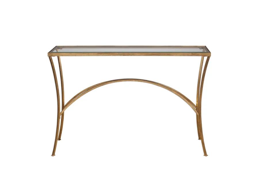 Alayna Gold Console Table