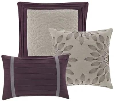 Madison Park Palmer Purple 7 Piece Comforter Set