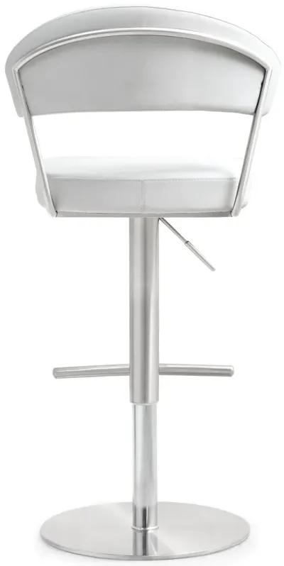 cosmo white stainless steel barstool