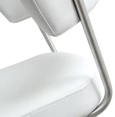 cosmo white stainless steel barstool