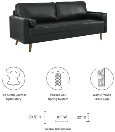 Valour 81" Leather Sofa