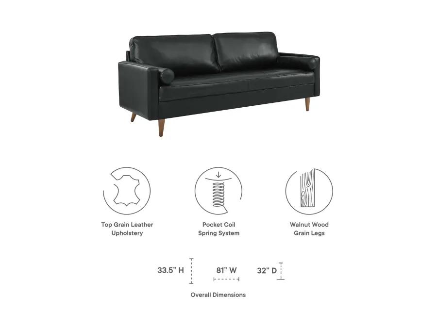 Valour 81" Leather Sofa