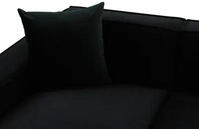 Olafur Black Velvet Sectional 