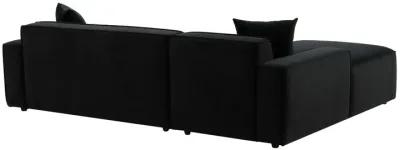 Olafur Black Velvet Sectional 