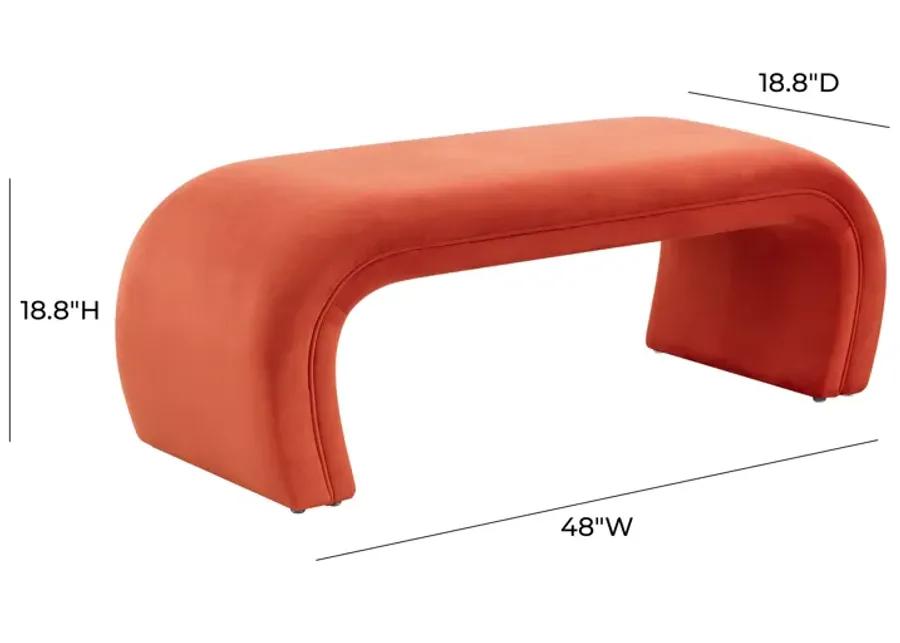 Kenya Red Rocks Velvet Bench