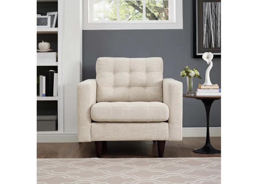 Empress Upholstered Fabric Armchair