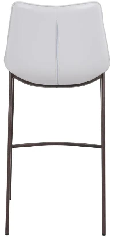 Magnus Barstool (Set of 2) White & Walnut