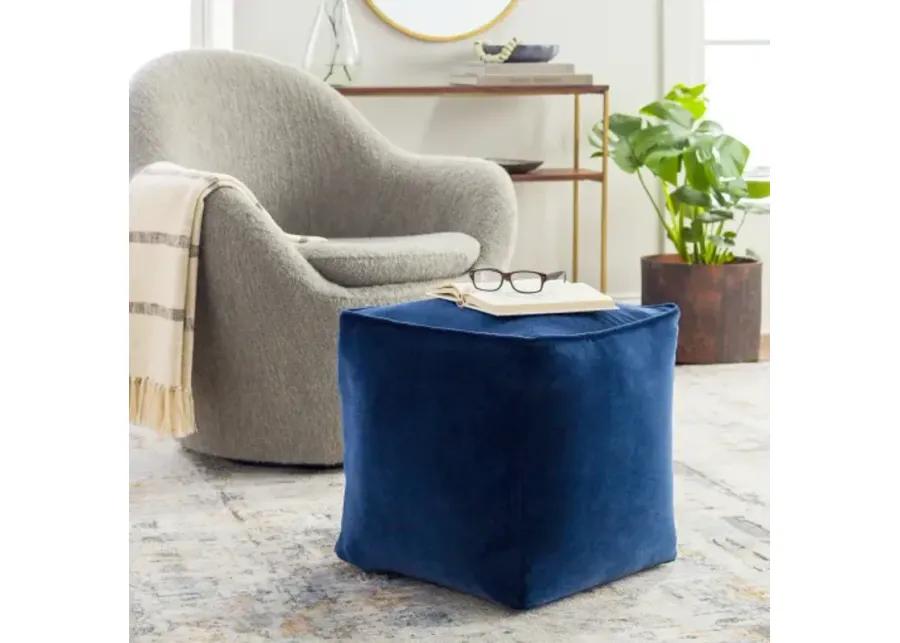 Cotton Velvet CVPF-019 16"H x 16"W x 16"D Pouf