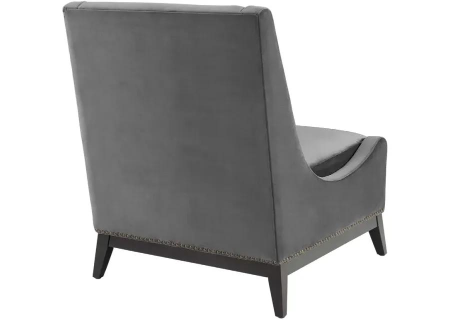 Confident Lounge Chair Upholstered Performance Velvet Set of 2