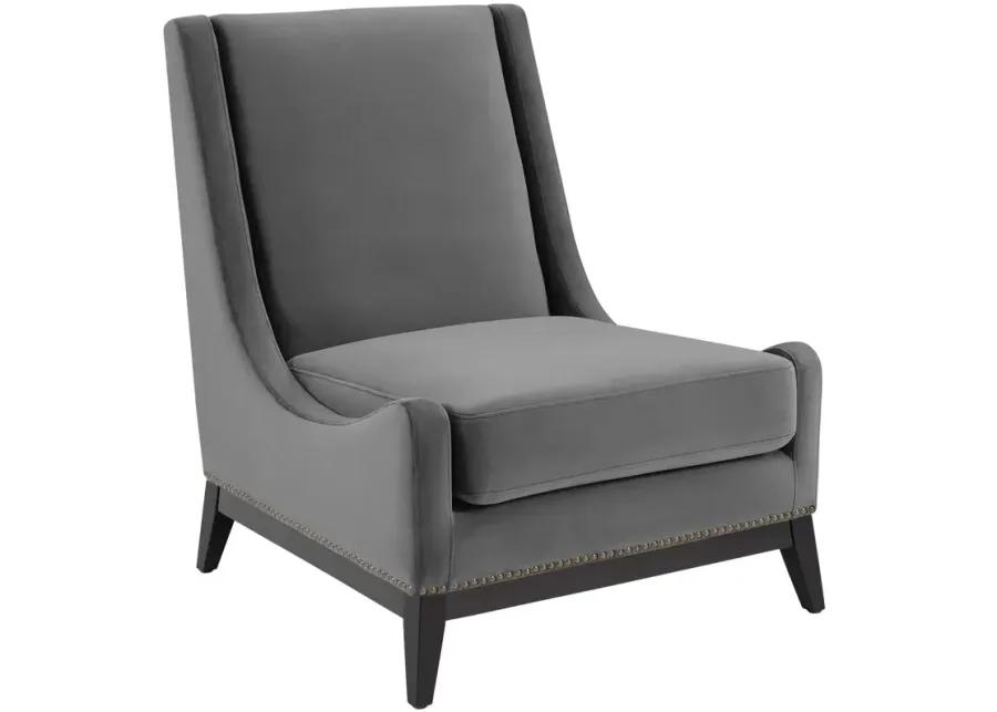 Confident Lounge Chair Upholstered Performance Velvet Set of 2