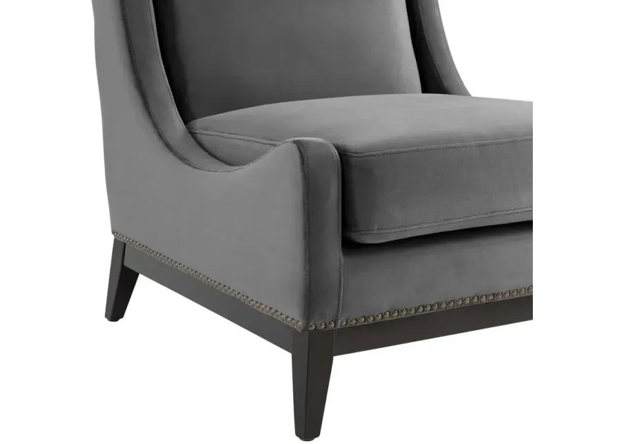 Confident Lounge Chair Upholstered Performance Velvet Set of 2