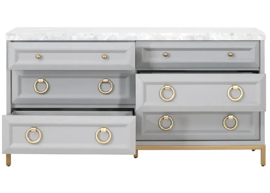 Azure Carrera 6-Drawer Double Dresser