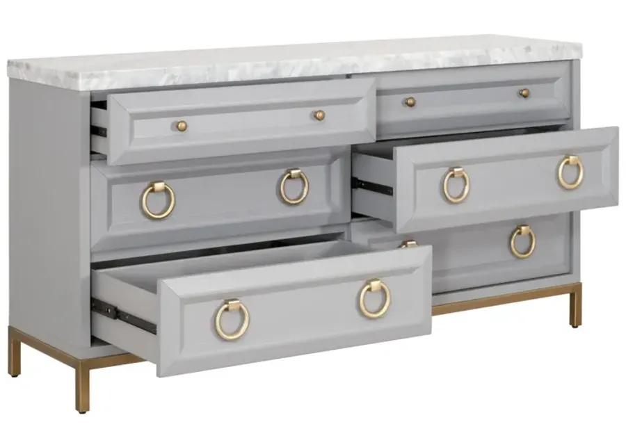 Azure Carrera 6-Drawer Double Dresser