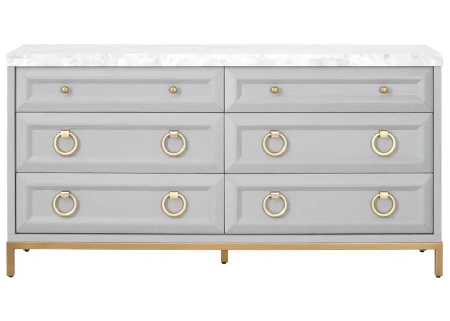 Azure Carrera 6-Drawer Double Dresser