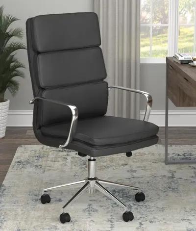 Adamstown High Back Upholstered Office Chair Black