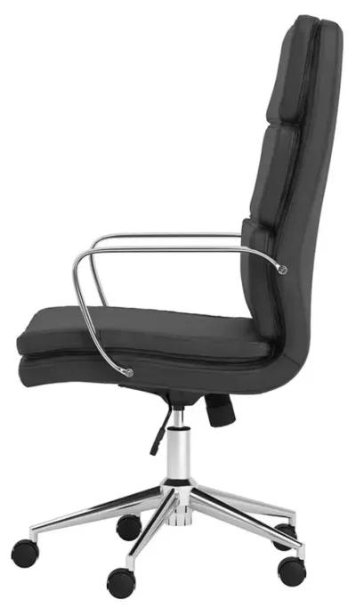 Adamstown High Back Upholstered Office Chair Black