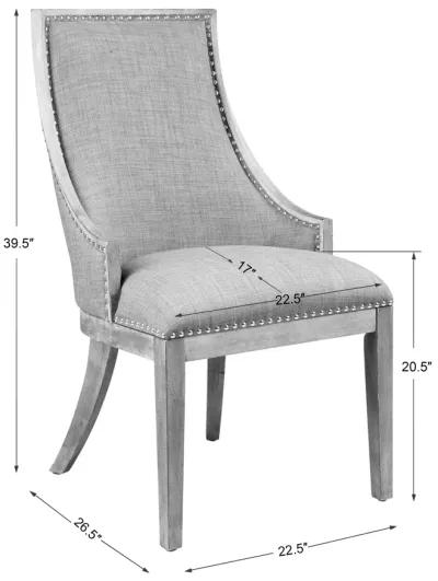 Aidrian Charcoal Gray Accent Chair