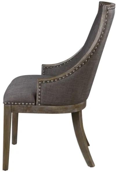 Aidrian Charcoal Gray Accent Chair