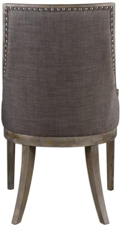 Aidrian Charcoal Gray Accent Chair