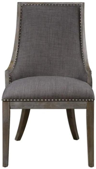 Aidrian Charcoal Gray Accent Chair