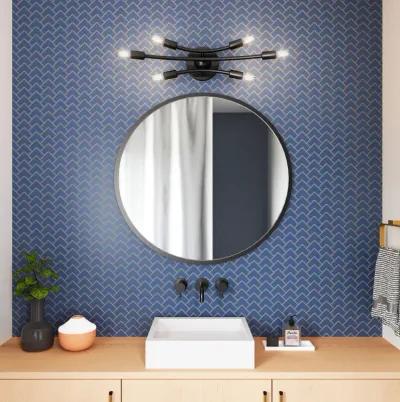 Xavier 19.75'' Wide 6-Light Vanity Light - Matte Black