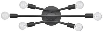 Xavier 19.75'' Wide 6-Light Vanity Light - Matte Black