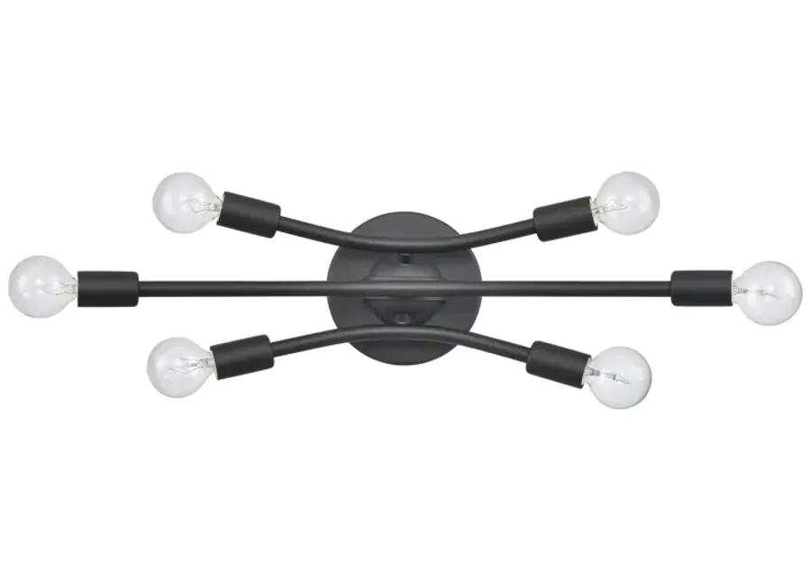 Xavier 19.75'' Wide 6-Light Vanity Light - Matte Black